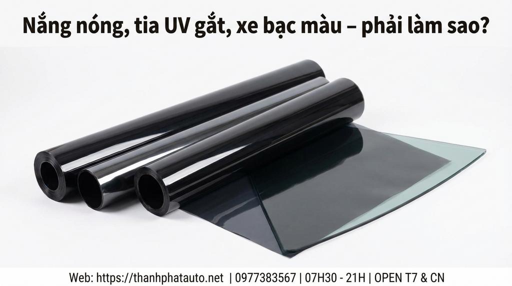 Nắng nóng, tia UV gắt, xe bạc màu – phải làm sao?