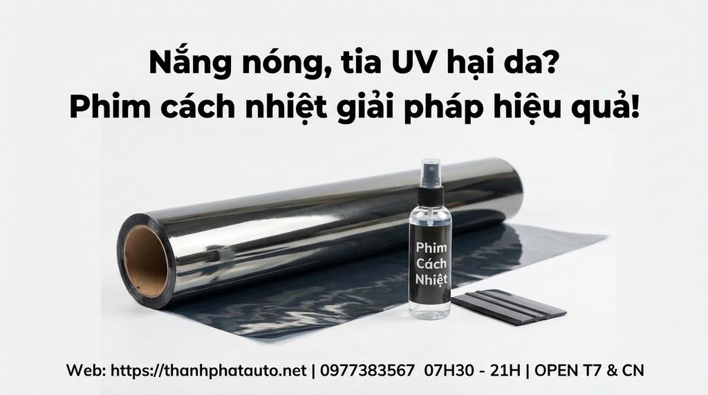 Nắng nóng, tia UV hại da? Phim cách nhiệt giải pháp hiệu quả!