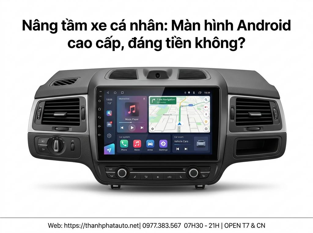 Nâng tầm xe cá nhân: Màn hình Android cao cấp, đáng tiền không?