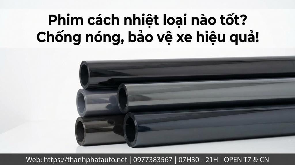 Phim cách nhiệt loại nào tốt? Chống nóng, bảo vệ xe hiệu quả!