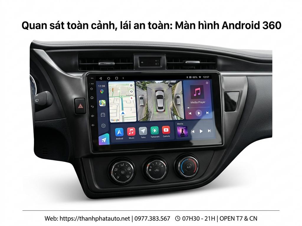 Quan sát toàn cảnh, lái an toàn: Màn hình Android 360
