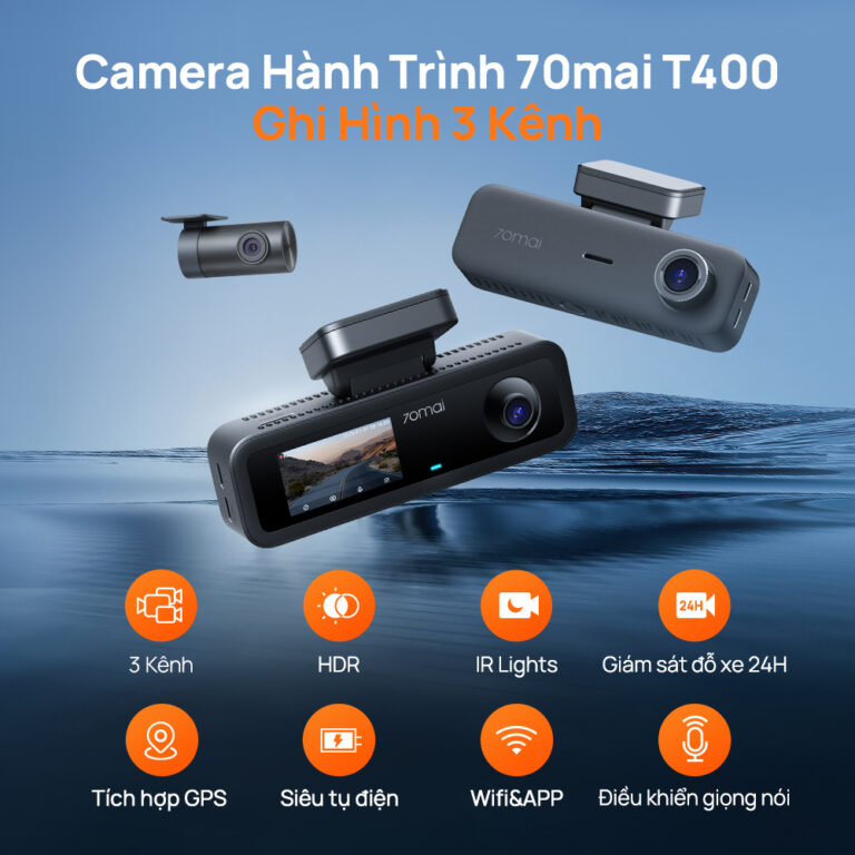 Camera Hành Trình 70MAI T400 - Bảo Vệ Toàn Diện
