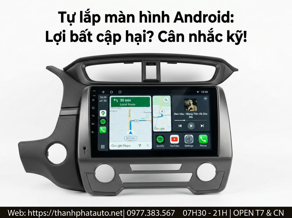 Tự lắp màn hình Android: Lợi bất cập hại? Cân nhắc kỹ!