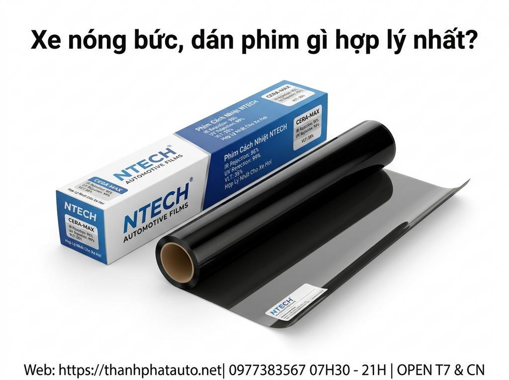 Xe nóng bức, dán phim gì hợp lý nhất?