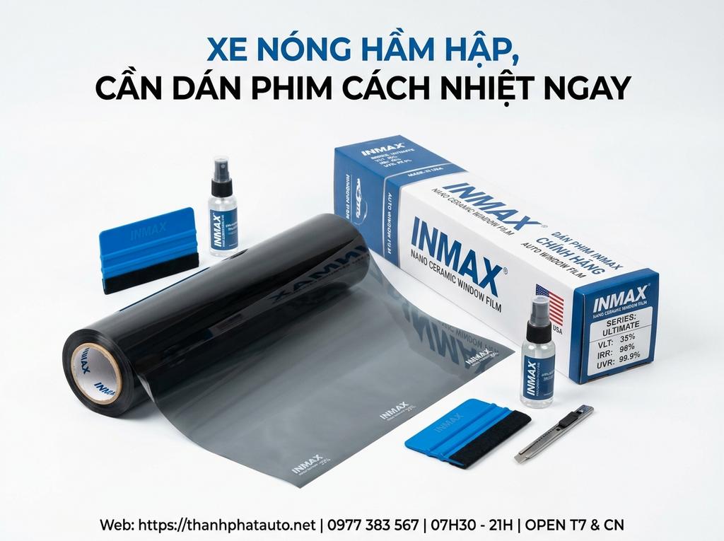 Xe nóng hầm hập, cần dán phim cách nhiệt ngay
