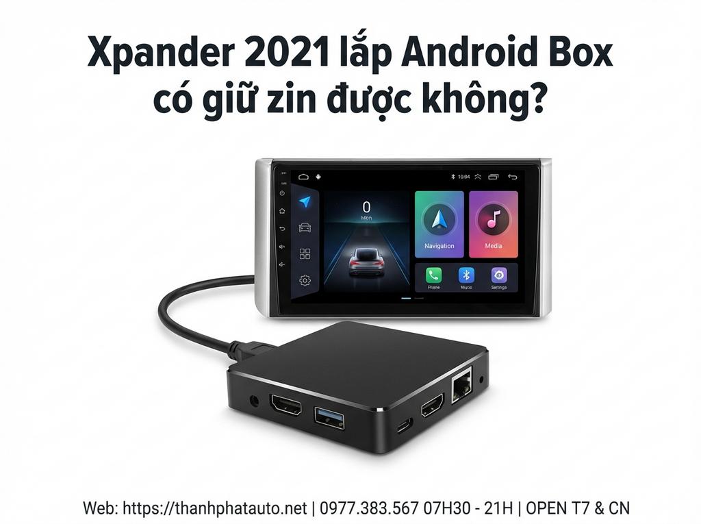Xpander 2021 lắp Android Box có giữ zin được không?