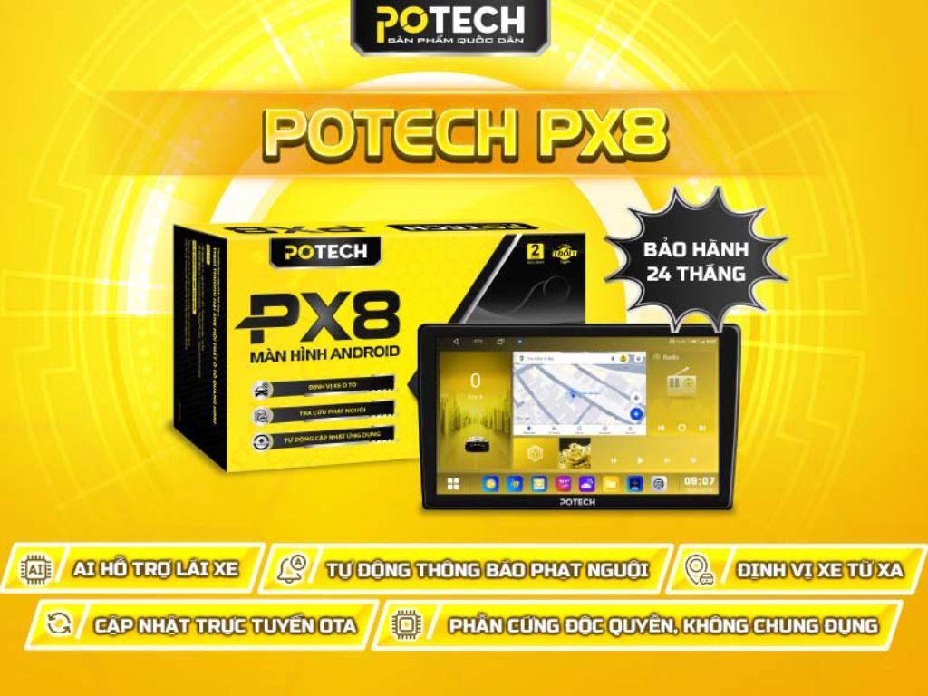 Màn hình Android Potech PX8