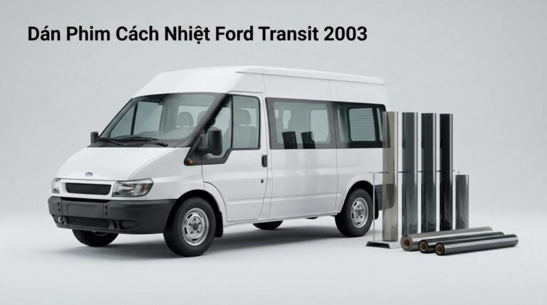Dán Phim Cách Nhiệt Ford Transit 2003 Chính Hãng Uy Tín TPHCM