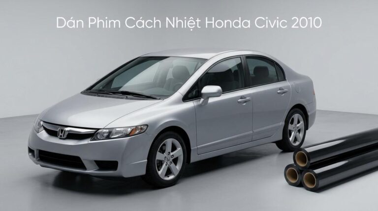 Dán Phim Cách Nhiệt Honda Civic 2010 Chính Hãng Chuyên Nghiệp
