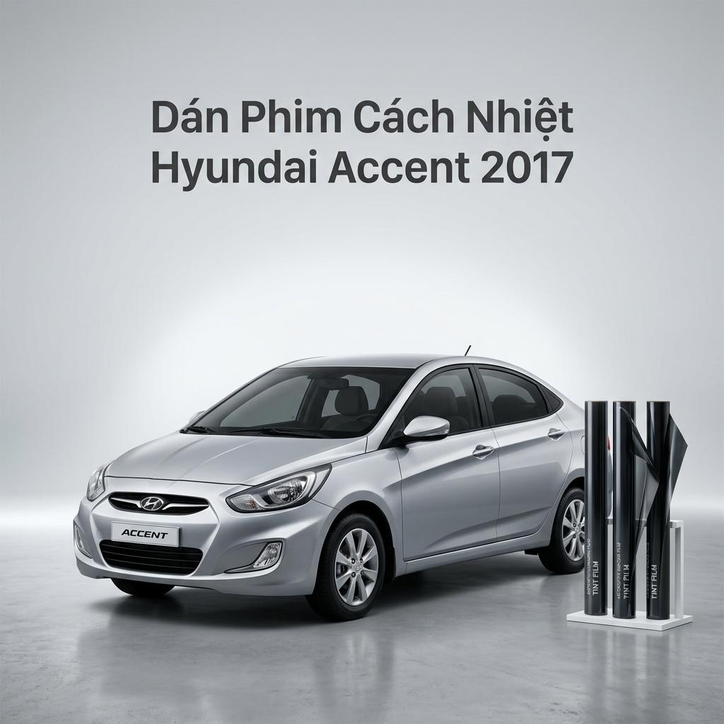 Dán Phim Cách Nhiệt Hyundai Accent 2017 Giá Tốt Lắp Đặt Tận Nơi chính hãng