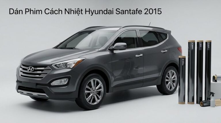 Dán Phim Cách Nhiệt Hyundai Santafe 2015 Chính Hãng Giá Tốt Tại TPHCM