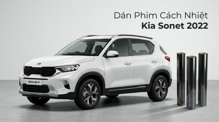 Dán Phim Cách Nhiệt Kia Sonet 2022 Chính Hãng Uy Tín TPHCM