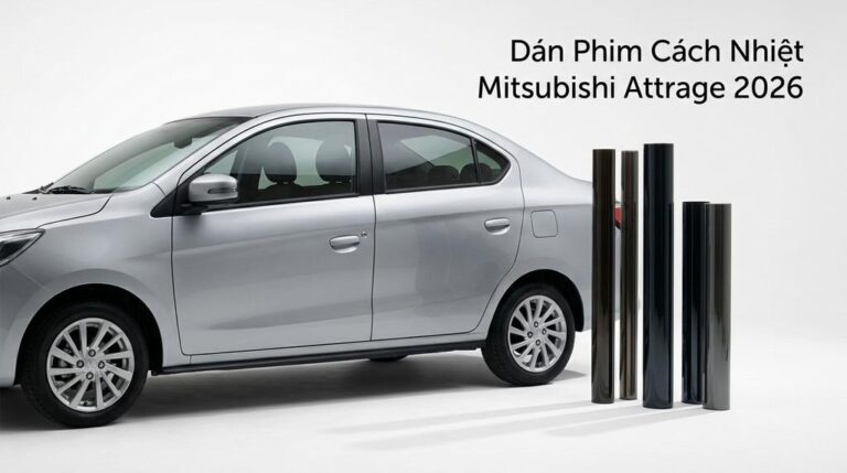 Dán Phim Cách Nhiệt Mitsubishi Attrage 2026 Chính Hãng Giá Tốt