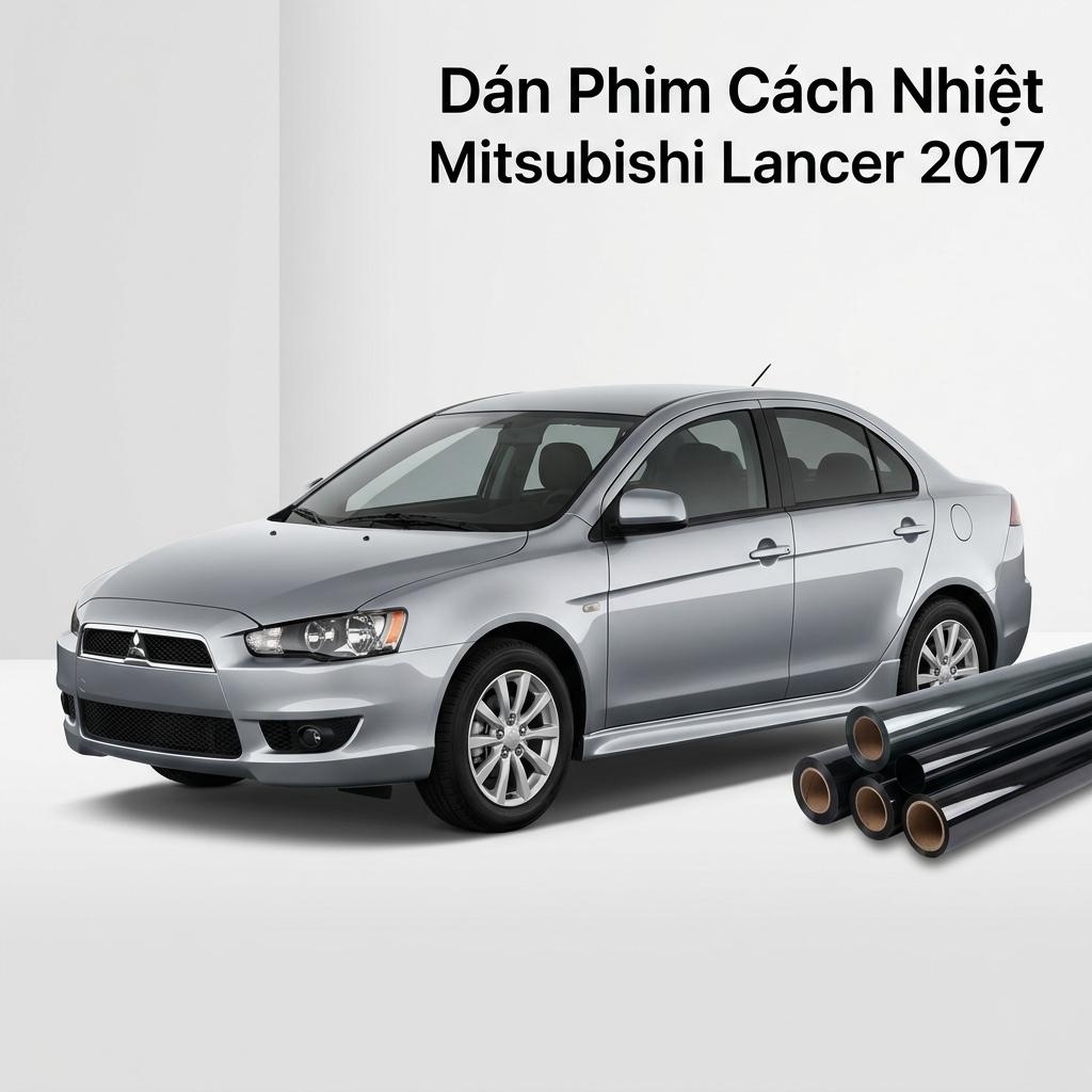 Dán Phim Cách Nhiệt Mitsubishi Lancer 2017 Chuyên Nghiệp Giá Tốt chính hãng