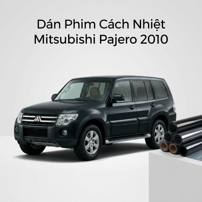 Dán Phim Cách Nhiệt Mitsubishi Pajero 2010 Chính Hãng Uy Tín TPHCM