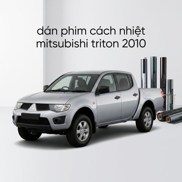 Dán Phim Cách Nhiệt Mitsubishi Triton 2010 Chính Hãng Uy Tín TPHCM