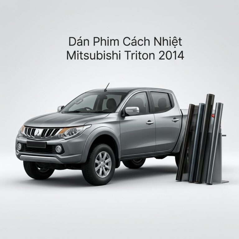 Dán Phim Cách Nhiệt Mitsubishi Triton 2014 Chính Hãng Uy Tín TPHCM