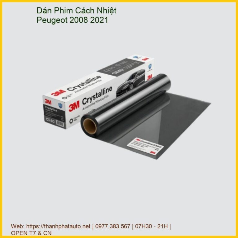 Dán Phim Cách Nhiệt Peugeot 2008 2021 Chính Hãng, Uy Tín Tại TPHCM