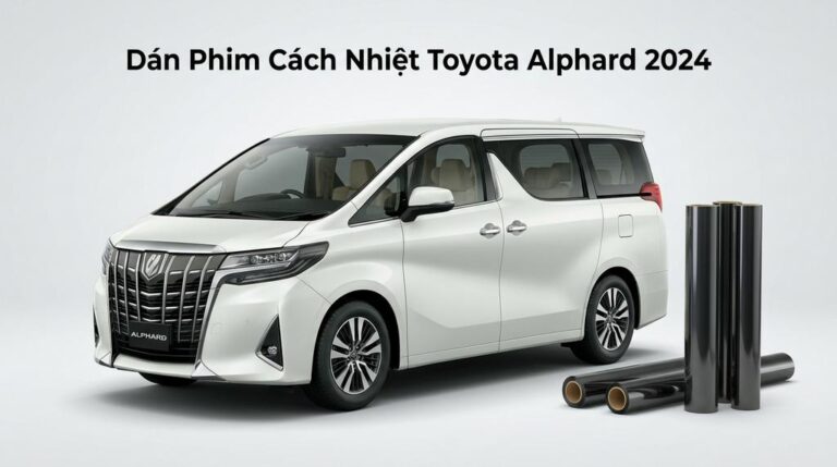 Dán Phim Cách Nhiệt Toyota Alphard 2024 Chính Hãng - Lắp Đặt Tận Nơi TPHCM