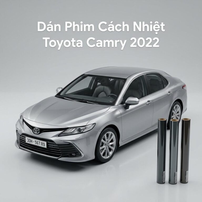 Dán Phim Cách Nhiệt Toyota Camry 2022 Chính Hãng Uy Tín TPHCM