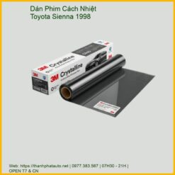 Dán Phim Cách Nhiệt Toyota Sienna 1998 Uy Tín, Lắp Đặt Tận Nơi