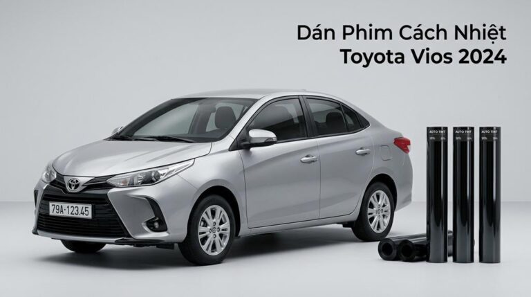 Dán Phim Cách Nhiệt Toyota Vios 2024 Chính Hãng Chất Lượng Cao