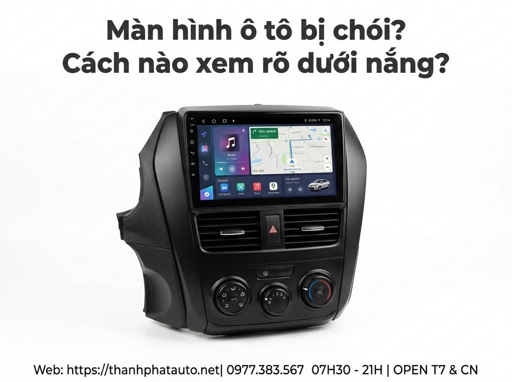 Màn hình ô tô bị chói? Cách nào xem rõ dưới nắng?