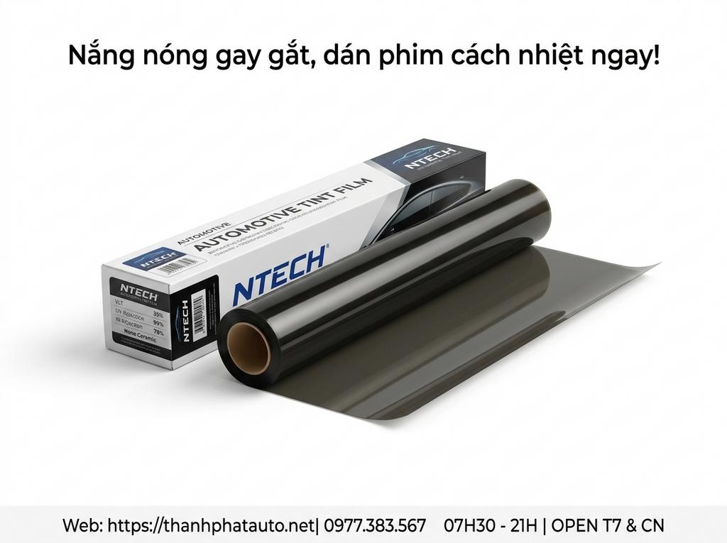 Nắng nóng gay gắt, dán phim cách nhiệt ngay!