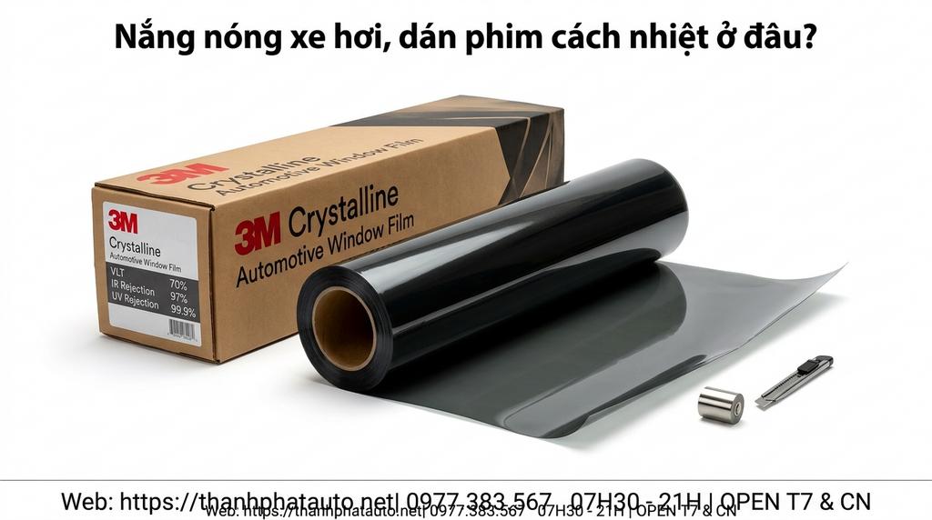 Nắng nóng xe hơi, dán phim cách nhiệt ở đâu?
