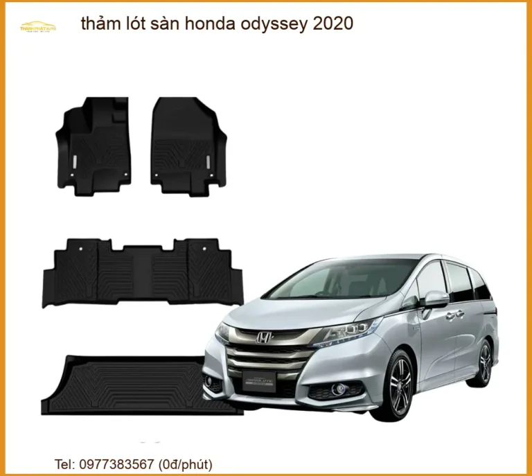 Thảm Lót Sàn Honda Odyssey 2020 Cao Cấp - Tăng Thẩm Mỹ & Bảo Vệ Nội Thất