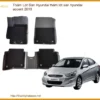 Thảm Lót Sàn Hyundai Accent 2010 Cao Cấp, Vừa Vặn Từng Milimet