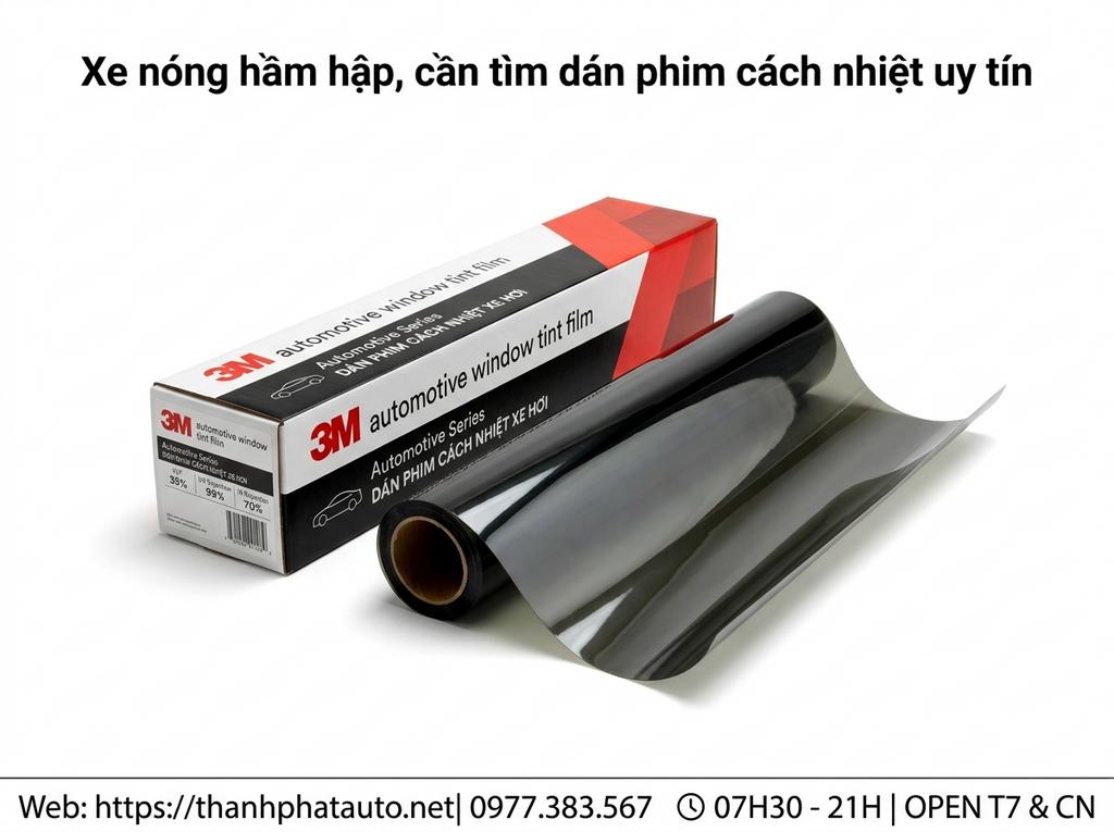 Xe nóng hầm hập, cần tìm dán phim cách nhiệt uy tín