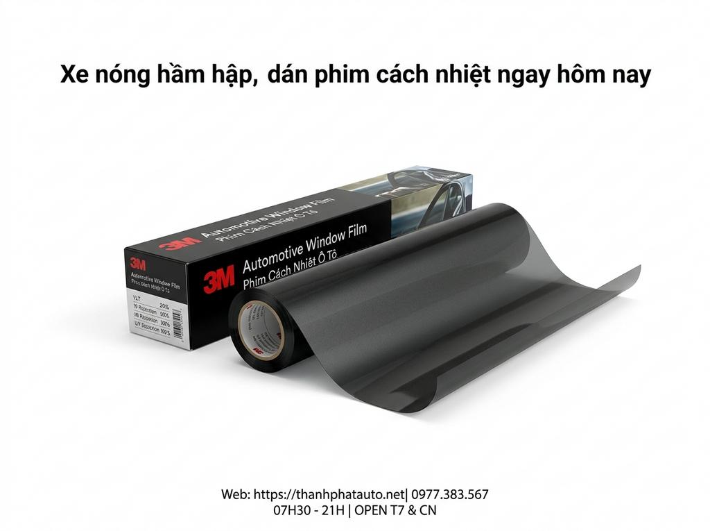 Xe nóng hầm hập, dán phim cách nhiệt ngay hôm nay