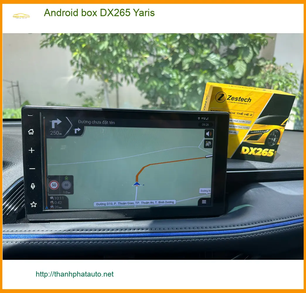Chị Thảo lắp Android box DX265 cho Yaris ở Quận 12 để giải trí tiện lợi