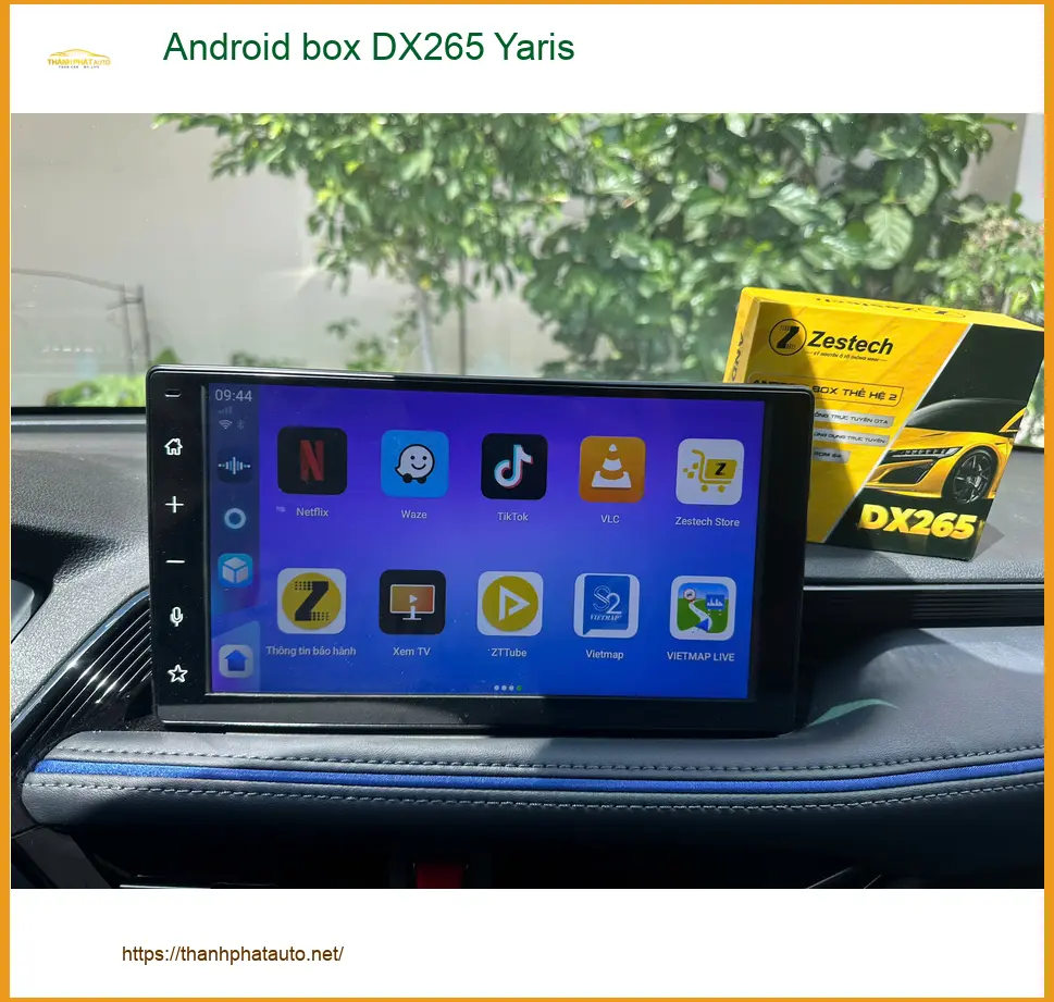 Chị Thảo lắp Android box DX265 cho Yaris ở Quận 12 để giải trí tiện lợi ảnh thực tế 2