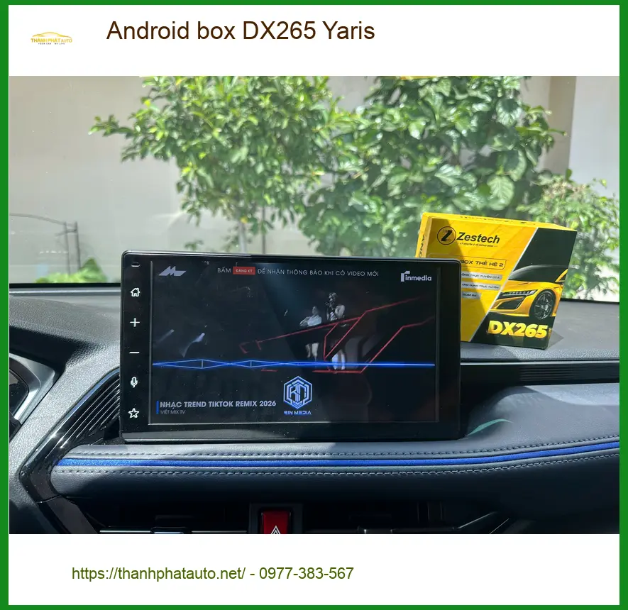 Chị Thảo lắp Android box DX265 cho Yaris ở Quận 12 để giải trí tiện lợi ảnh thực tế 5