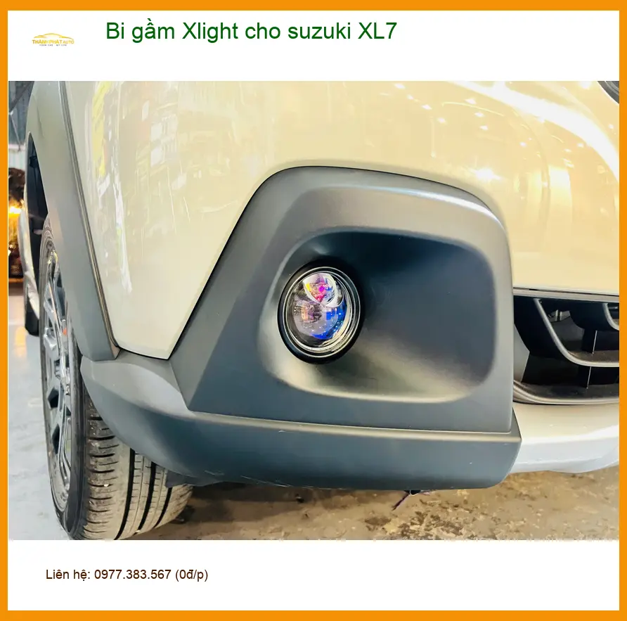 Anh Quang độ bi gầm Xlight cho Suzuki XL7 vì đèn zin không đủ sáng khi đi đêm tại Hóc Môn ảnh thực tế 3