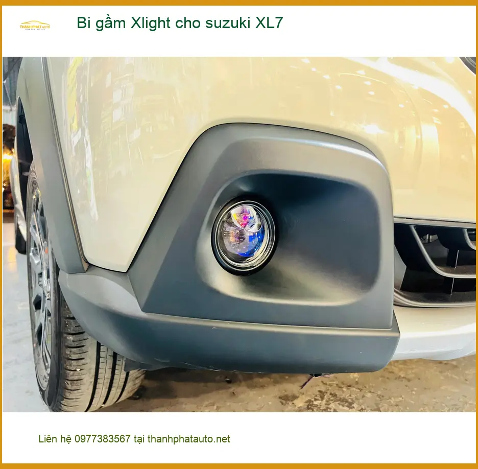 Chú Thiện độ bi gầm Xlight cho Suzuki XL7 tại Quận 9 để cải thiện tầm nhìn ảnh thực tế 4
