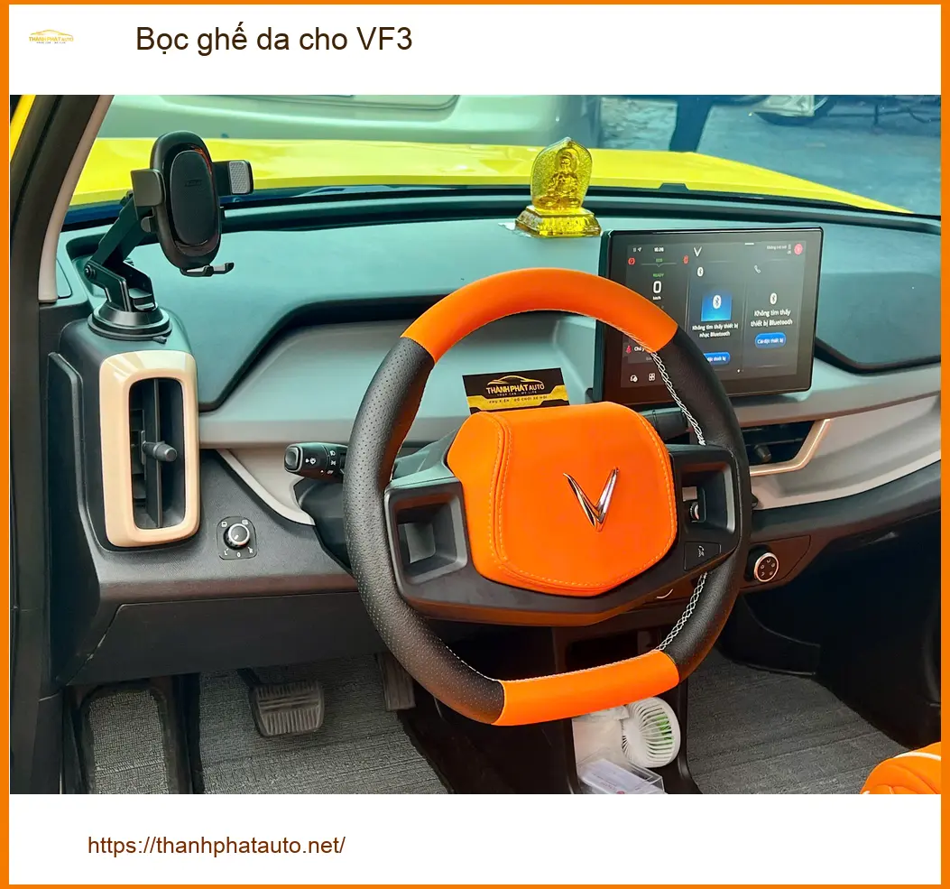 Chị Ngọc Anh bọc ghế da cho VinFast VF3 tại Hóc Môn để dễ vệ sinh, tăng thẩm mỹ ảnh thực tế 3