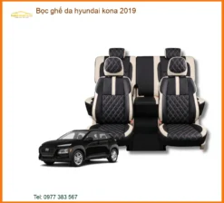 Bọc Ghế Da Hyundai Kona 2019 - Địa Chỉ Lắp Đặt Chính Hãng Uy Tín TPHCM