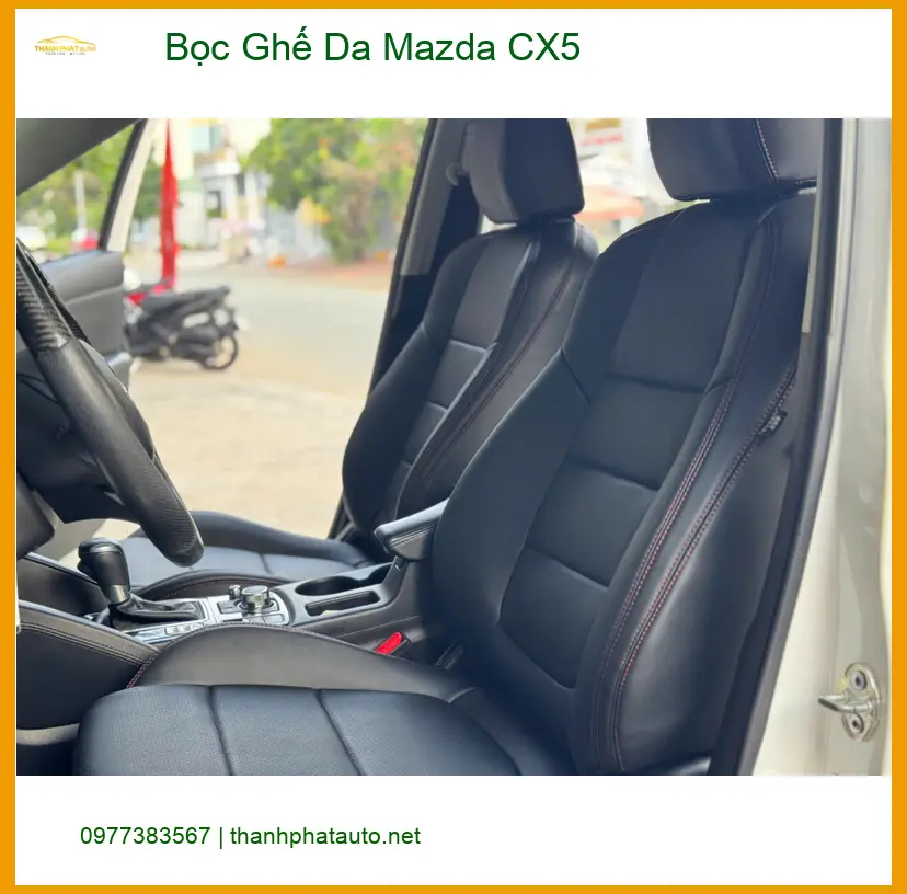 Anh Kiên bọc ghế da Mazda CX5 tại Quận 2 để làm mới nội thất sau nhiều năm sử dụng ảnh thực tế 3