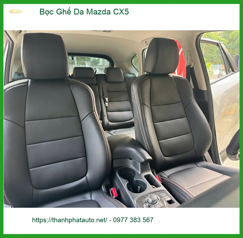 Anh Trọng bọc ghế da Mazda CX5 Quận Thủ Đức để nội thất xe thêm phần sang trọng ảnh thực tế 4