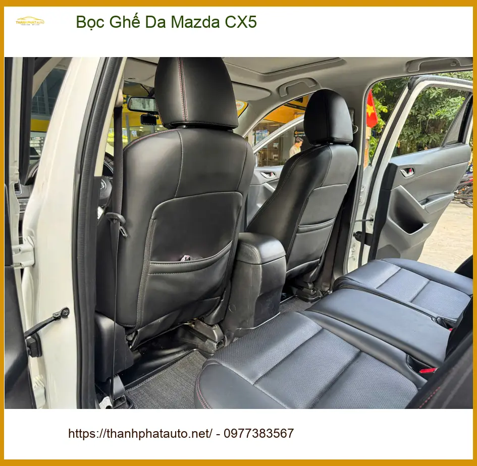 Anh Kiên bọc ghế da Mazda CX5 tại Quận 2 để làm mới nội thất sau nhiều năm sử dụng ảnh thực tế 5