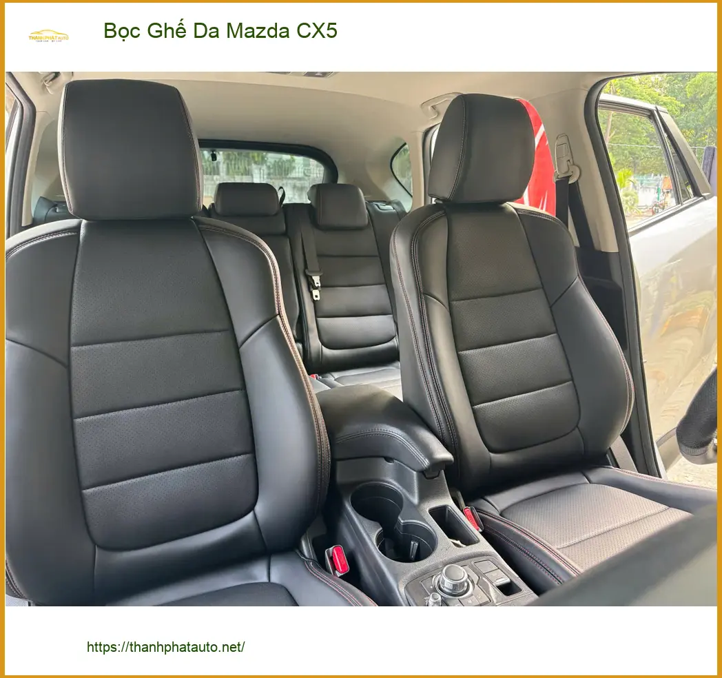 Anh Tuấn Kiệt bọc ghế da Mazda CX5 tại Quận 9 để xe sang trọng và dễ vệ sinh hơn