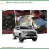 Cách Âm Chống Ồn Isuzu Mu-X 2022 - Địa Chỉ Lắp Đặt Uy Tín Chuyên Nghiệp TPHCM
