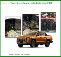 Cách âm chống ồn Mitsubishi Triton - Trung Tâm Lắp Đặt Chính Hãng Uy Tín TPHCM