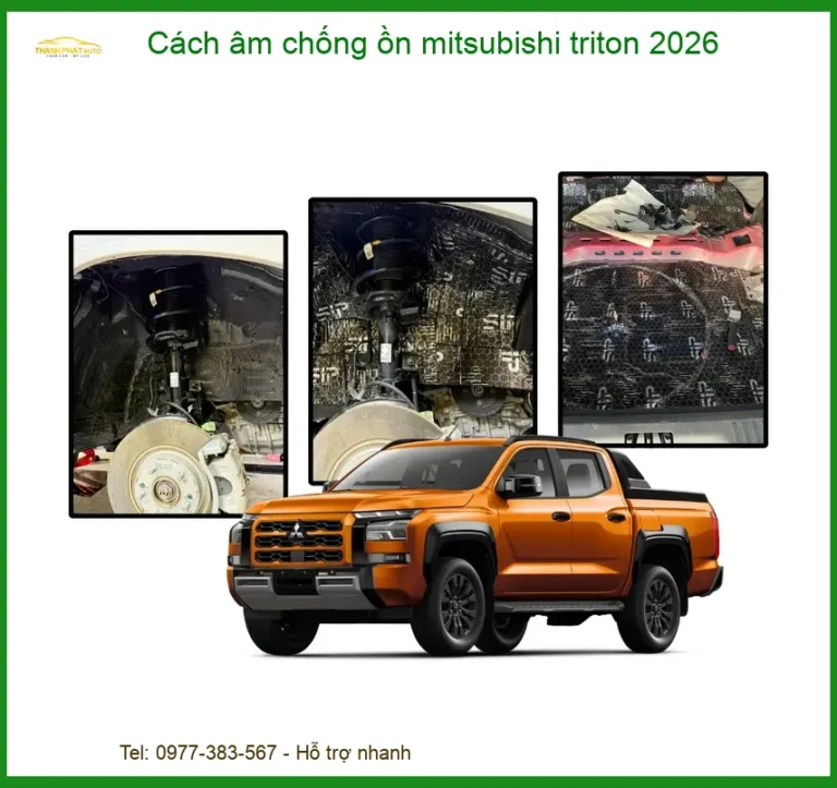 Cách âm chống ồn Mitsubishi Triton - Trung Tâm Lắp Đặt Chính Hãng Uy Tín TPHCM
