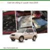 Cách Âm Chống Ồn Suzuki Vitara 2003 Hiệu Quả - Thành Phát Auto