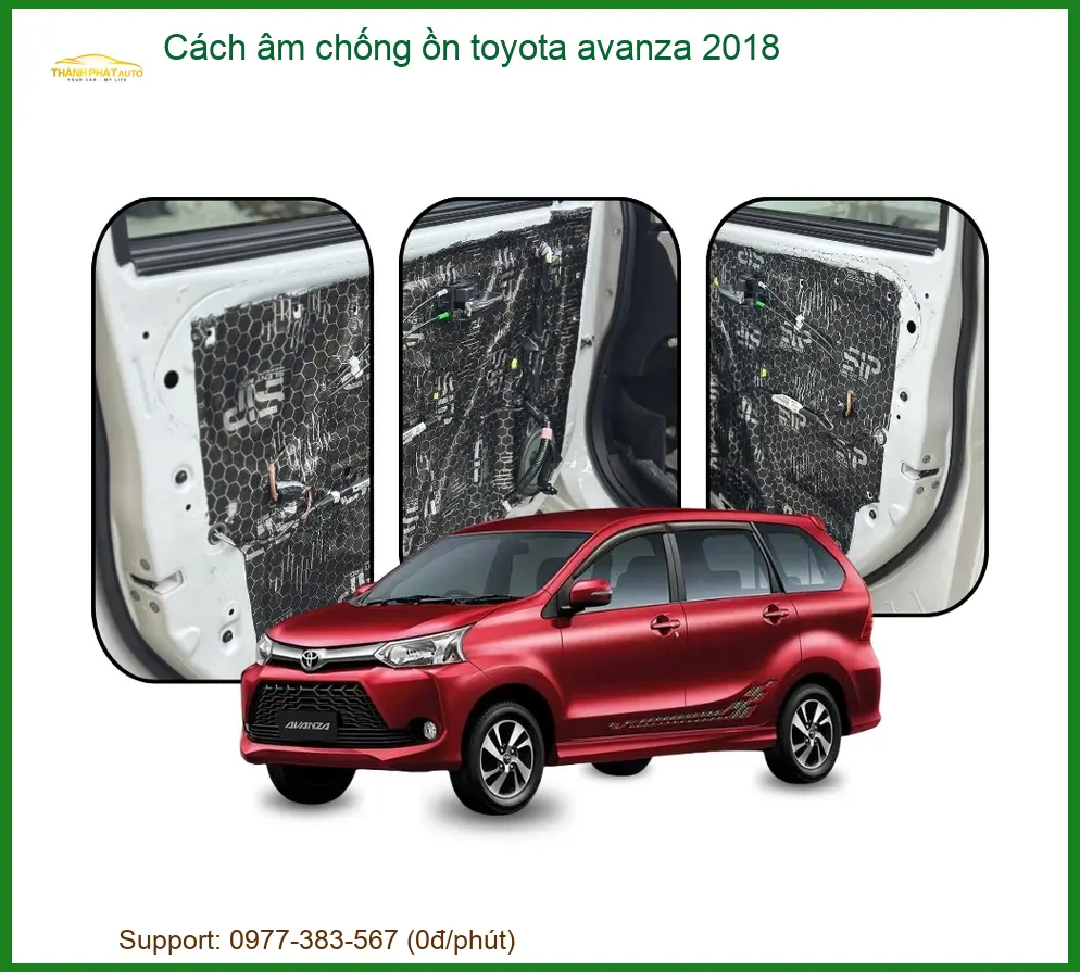 Cách âm chống ồn Toyota Avanza 2018