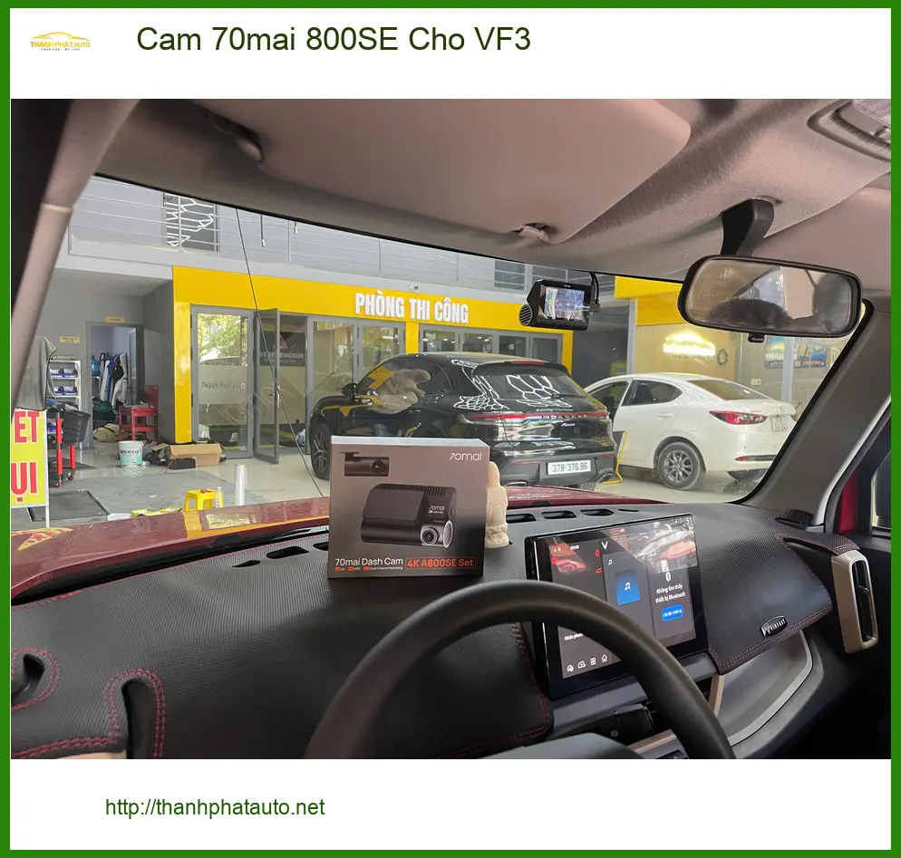 Chị Diễm My lắp camera 70mai 800SE cho VinFast VF3 tại Quận Nhà Bè để an toàn khi lái